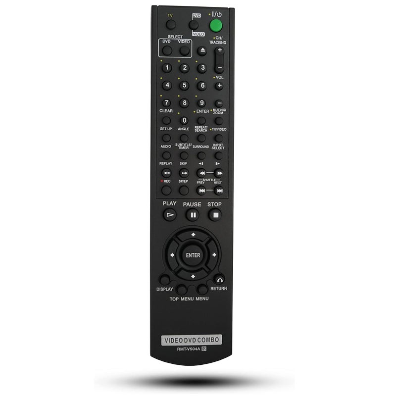 Kassionel Replacement Remote Control RMT-V504A Fit for Sony DVD/VCR Combo Player Compatible with RMT-V501, RMT-V501A, RMT-V501C, RMT-V501D, RMT-V501E and RMT-V501F - Image 1